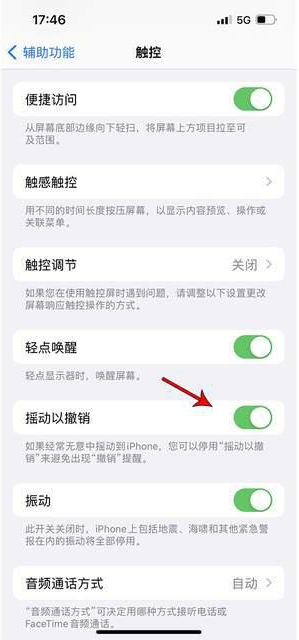 仁寿苹果手机维修分享iPhone手机如何设置摇一摇删除文字 